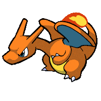 Cool Charizard sticker decoration